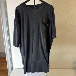 Real Essentials Men's Polo Shirt Short Sleeve Lightweight Blue Size 4XL